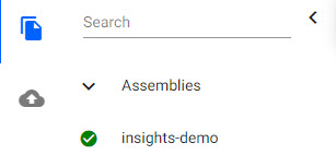A running assembly listed under *Assemblies* of **Overview**.