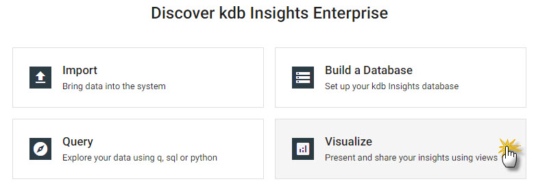 Discover visualizations with kdb Insights Enterprise.