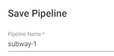 Save the pipeline as subway-1.