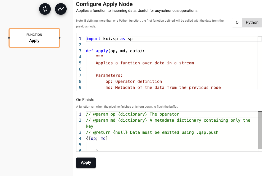 Python apply properties