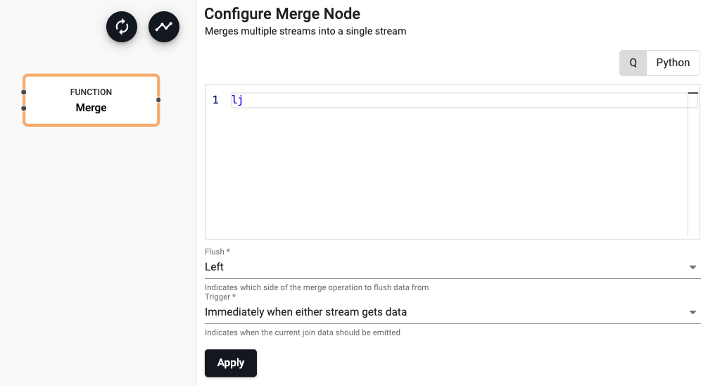 q Merge properties