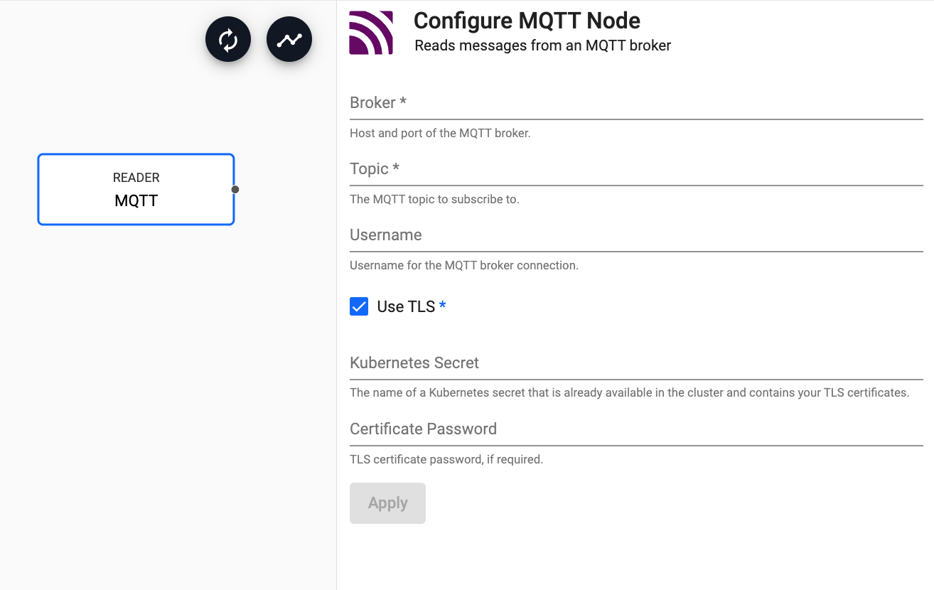 MQTT reader properties