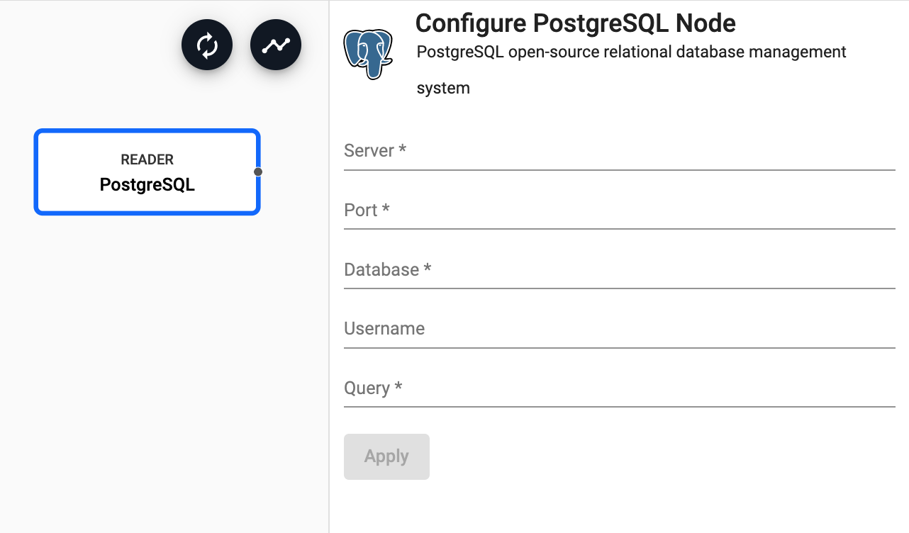 PostgreSQL reader properties