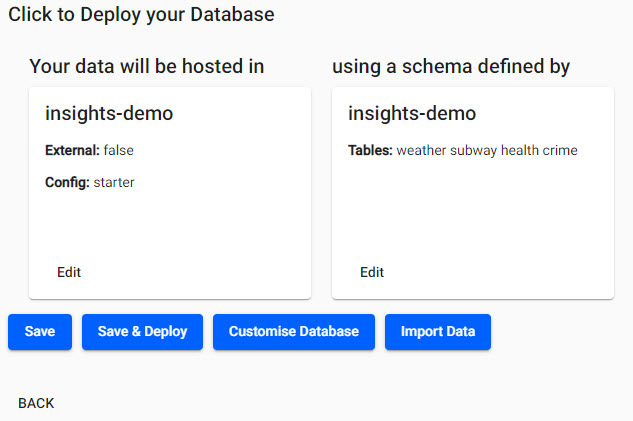 Review the starter database with schemas.