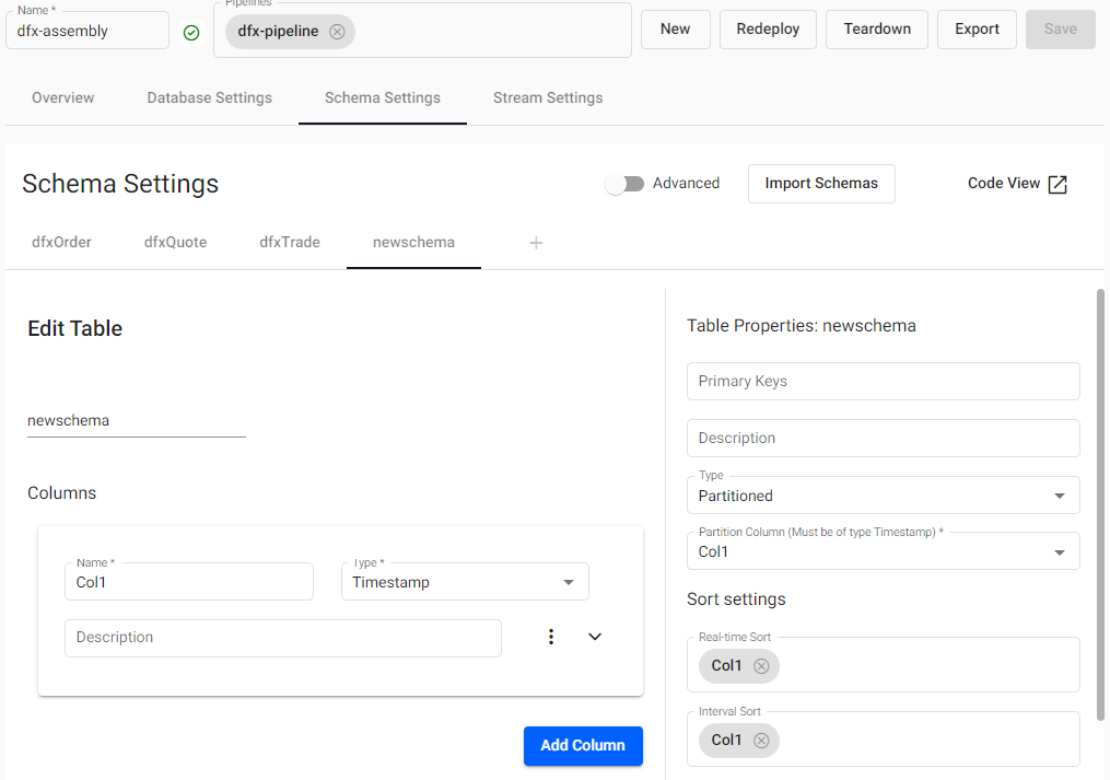 Schema overview