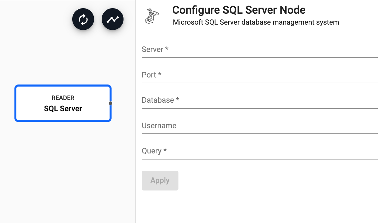 SQL Server reader properties