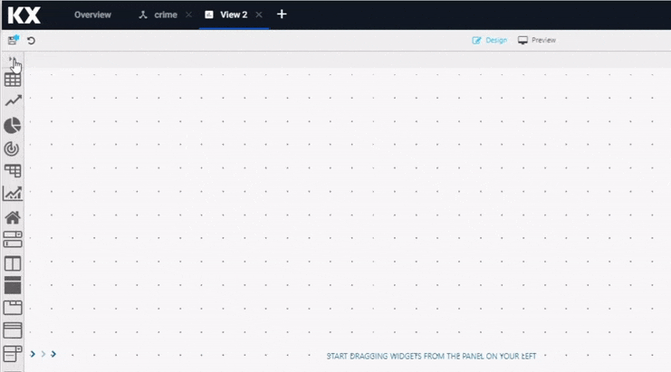 Click-and-drag a component into the workspace.