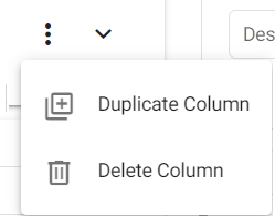 Duplicate column
