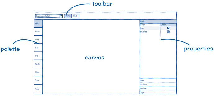 Workspace wireframe