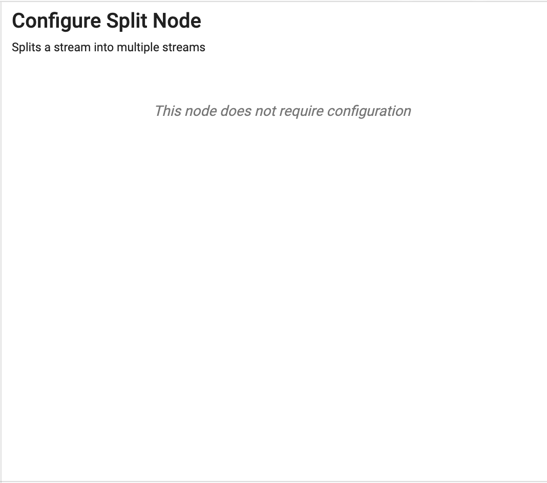 Split node properties
