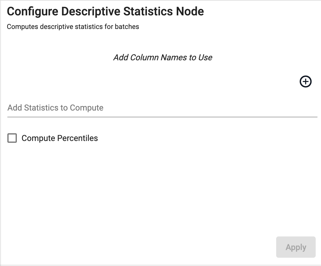 Descriptive Statistics properties