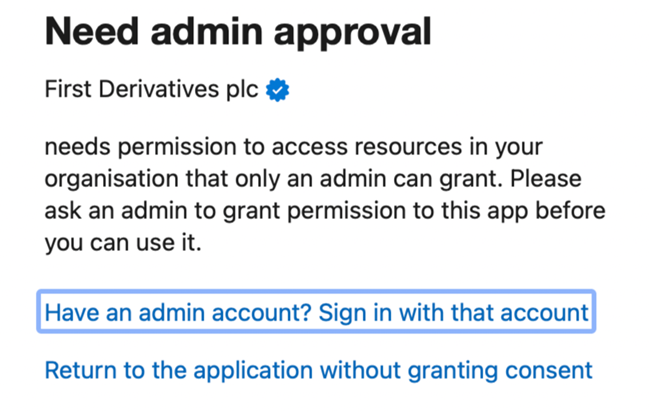 Grant Admin Consent