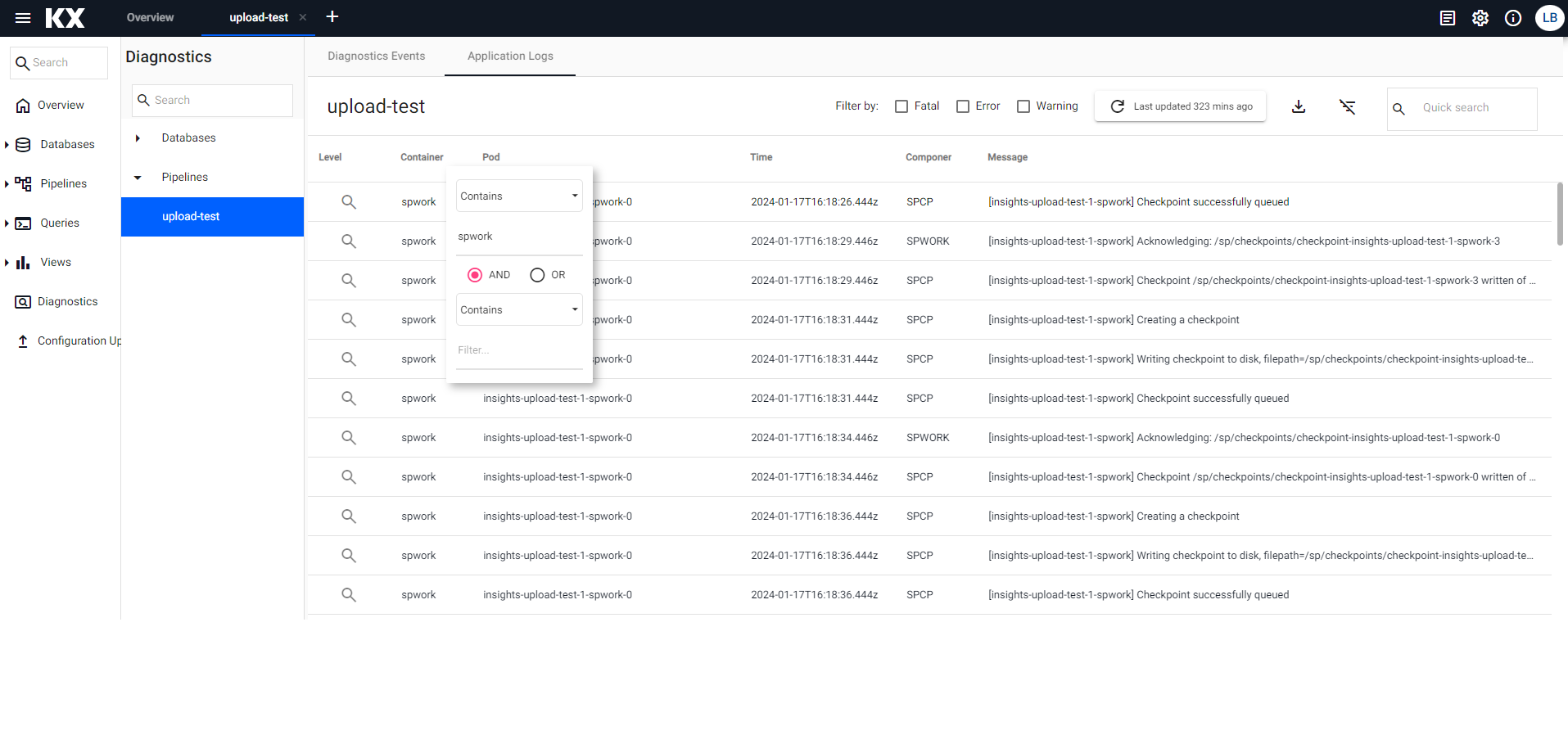 Log Filtering