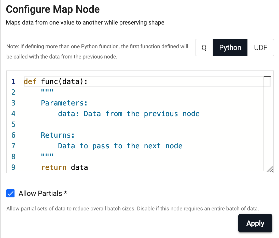 Python Map properties