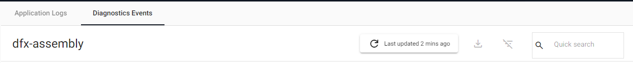 Set the filter options for the logs; select from Fatal, Error or Warning.