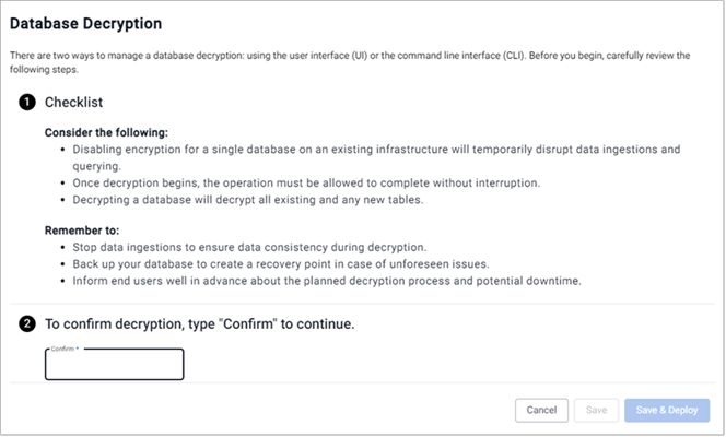 Decryption checklist