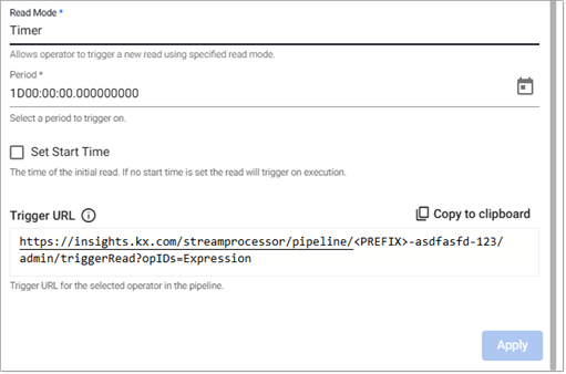 Trigger Read properties