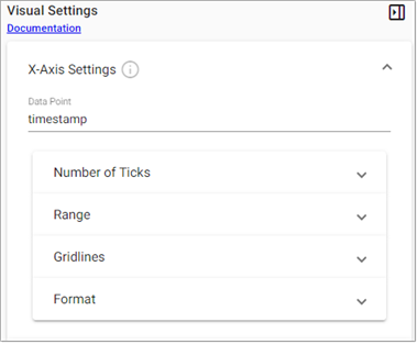 X-axis settings