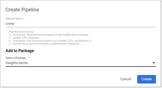 Create insights-demo