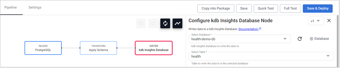 Save and deploy the pipeline