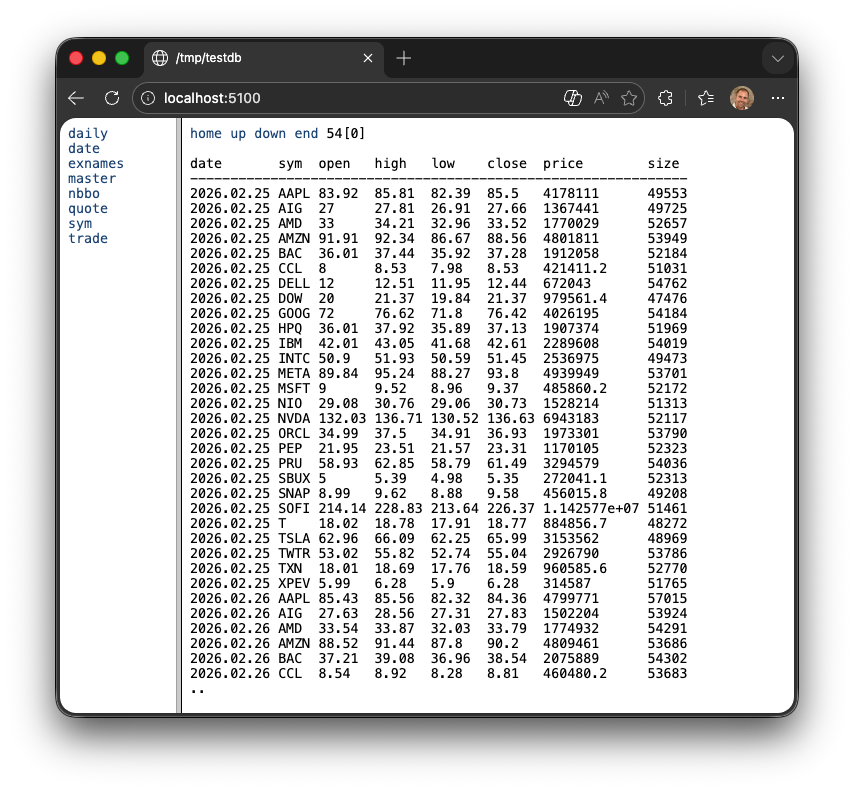 Connecting to q process from a browser