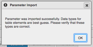 Import Menu