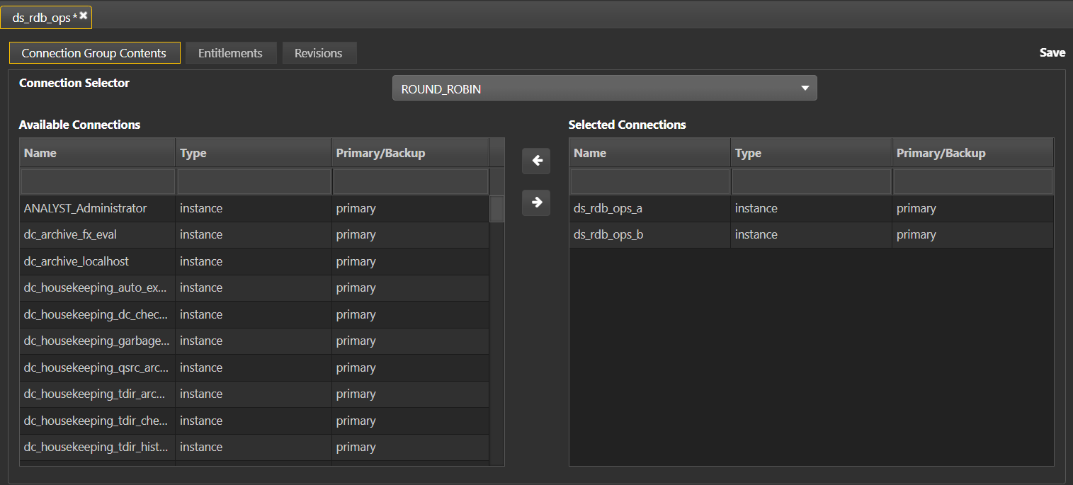 Eound Robin connection group