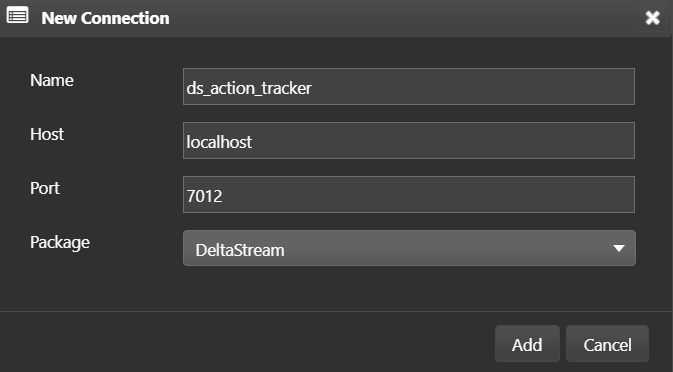 Select connection type