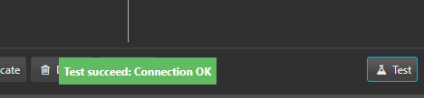 Test connection