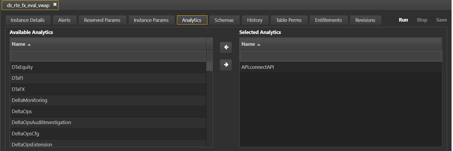 Process settings